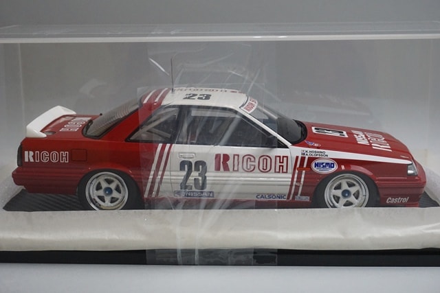 1:18 ignition model IG1725 RICOH Nissan Skyline WTC 1987 #23 with Kazuyoshi Hoshino figure