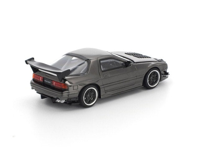 [ Pre-order ] PRDC008 POP RACE 1:64 Mazda RX7 (FC3S) RE-AMEMIYA Dark Chrome
