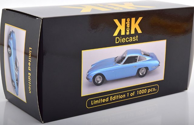 [ Pre-order ] KKDC180391 KK scale 1:18 Lamborghini 400 GT 2+2 1966 Light Blue Metallic