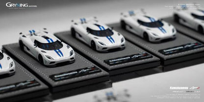 [ Pre-order ] GA003D GRYNING.model 1:64 Koenigsegg Agera R Bright White/Blue
