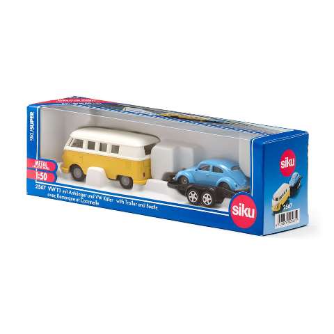 SK2567 SIKU Volkswagen VW T1 Trailer for Beetle Loading