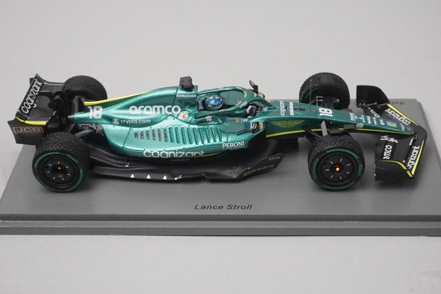 1:43 Spark S8532 Aston Martin AMR22 Aramco Cognizant F1 Team Emilia Romagna GP 2022 #18 L. Stroll