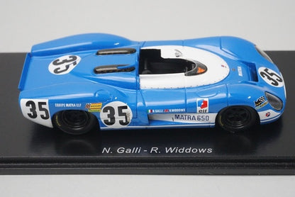 1:43 Spark S3549 Matra Simca MS 630/650 Le Mans 24H 4th 1969 #35 N.Galli / R.Widdows