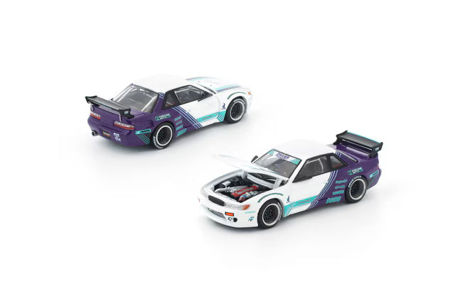 [ Pre-order ] PR640455 POP RACE 1:64 PANDEM S13 White/Purple