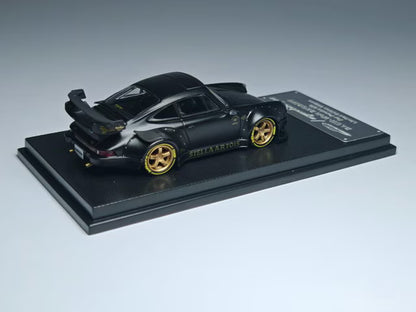 [ Pre-order ] MC640003D MC Model Collect 1:64 RWB930 3.8 Type High Wing Matte Black Gold Wheel Figure Included