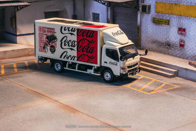 [ Pre-order ] T64T-TL002-CC Tarmac Works 1:64 Mitsubishi Fuso Canter COCA-COLA