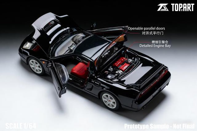 [ Pre-order ] TP0011 TopArt MODEL 1:64 Honda NSX-R (NA2) 2002-05 Metallic Black