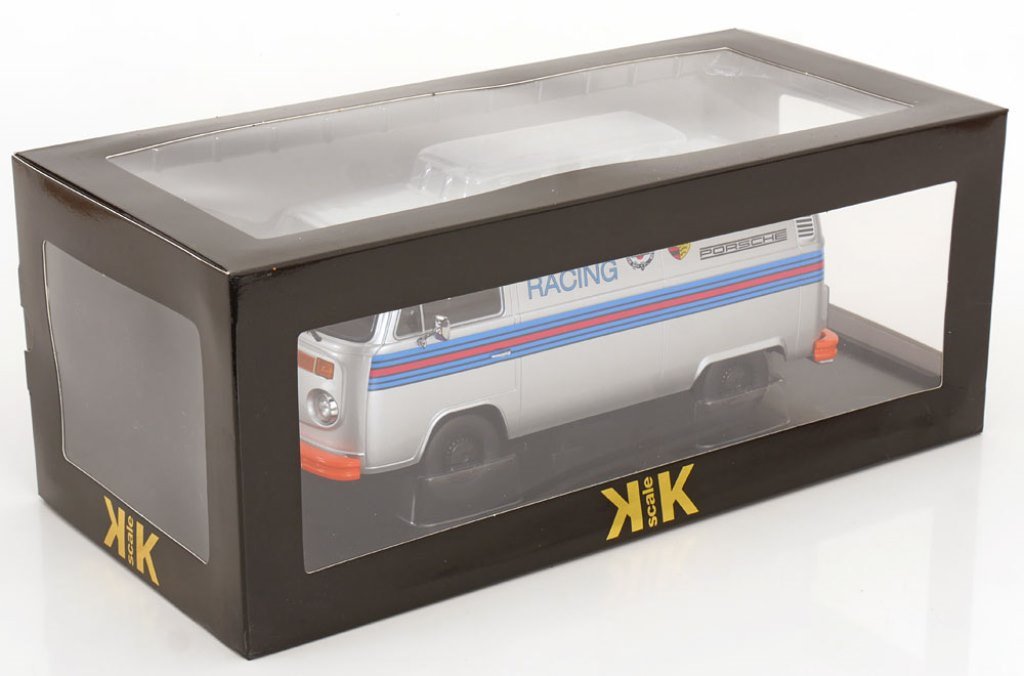 [ Pre-order ] KKDC181416 KK scale 1:18 Volkswagen T2b Kastenwagen Porsche Martini Racing 1972 Silver