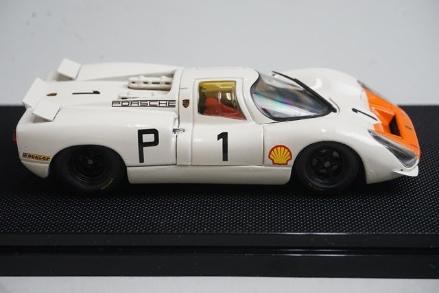 1:43 EBBRO 43739 Porsche 908 Short Tail Nürburgring 1968 #1 White/Orange