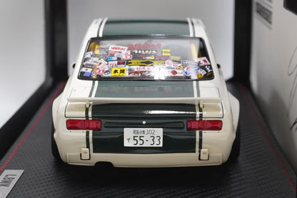 1:18 ignition model IG2647 LB-WORKS Charaska 2-Door White/Green with Yuma Kato Figure