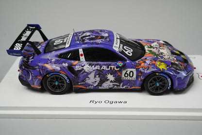 1:43 Spark SJ170 Porsche 911 GT3 Cup Carrera Cup Japan Champion 2023 #60 Ryo Ogawa