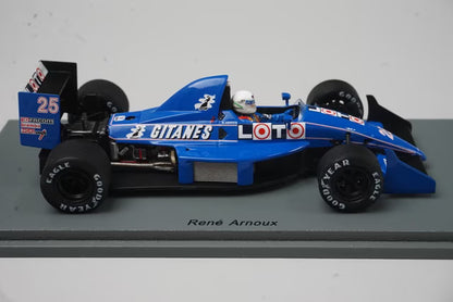 1:43 Spark S3968 Ligier JS31 Japanese GP 1988 #25 R. Arnoux Gitane specification