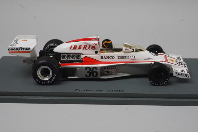 1:43 Spark S7148 McLaren M23 Spanish Grand Prix 1977 #36 E. de Villota