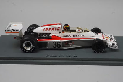 1:43 Spark S7148 McLaren M23 Spanish Grand Prix 1977 #36 E. de Villota