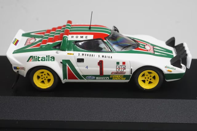 1:43 ixo ALT18 Rally Car Collection Custom Order Lancia Stratos Monte Carlo Rally 1977 #1 S. Munari / S. Maiga