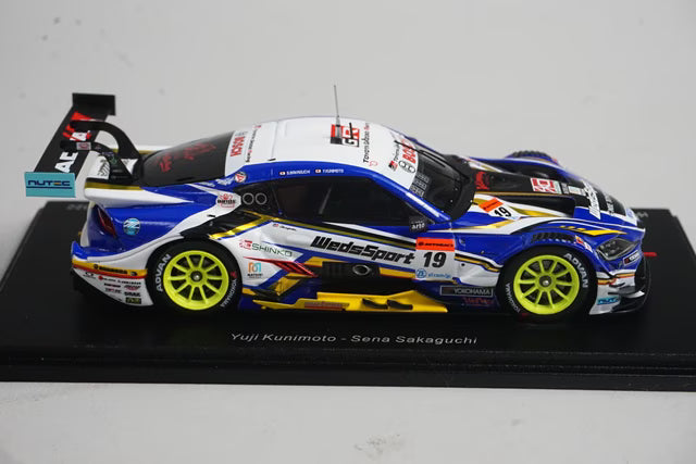 1:43 Spark SGT027 Toyota WedsSports ADVAN GR Supra BANDOH GT500 Super GT 2022 #19 Yusuke Kunimoto / Seinan Sakaguchi