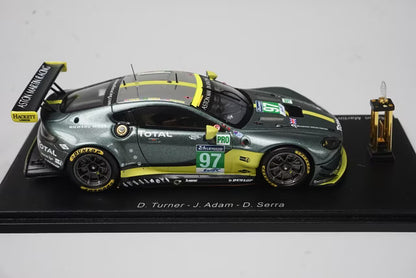 1:43 Spark S5836S Aston Martin Vantage GTE LM Pro Class Le Mans Winner 2017 #97 with Trophy
