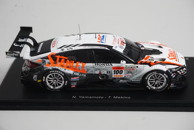 1:43 Spark 43SGT25100 Stanley Civic Type R-GT Team Kunimitsu GT500 Super GT 2025 #100 Naoki Yamamoto / Tadasuke Makino