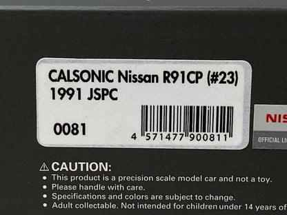 1:43 ignition model IG0081 Calsonic Nissan R91CP JSPC 1991 #23