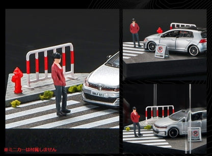 SCJ82016-A 収蔵家 Diorama 1:64 Street Corner Mini Diorama 005 Crosswalk