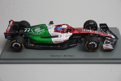 1:43 Spark S8539 Alfa Romeo F1 Team ORLEN C42 Azerbaijan GP 2022 #77 V. Bottas