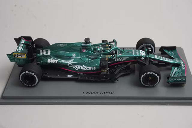 1:43 Spark S7693 Aston Martin AMR21 Italian GP 2021 #18 L. Stroll