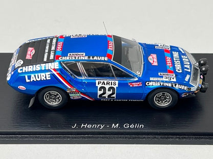 1:43 Spark S5471 Alpine A310 Monte Carlo Rally 1976 #22