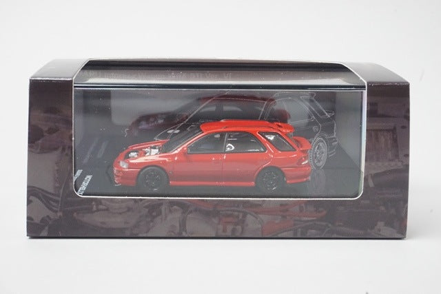 [ Pre-order ] M67106 MOTORHELIX 1:64 Subaru Impreza Wagon WRX STi Ver. VI Customized Cherry Blossom Red