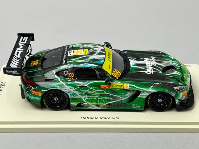 1:43 Spark 43MC19 Mercedes-AMG GT3 Team GroupM Racing FIA GT World Cup Macau GP Winner 2019 #999 R. Marciello
