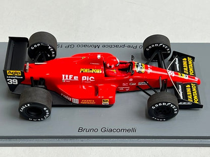 1:43 Spark S3923 Life L190 Pre-practice Monaco GP 1990 #39 B. Giacomelli