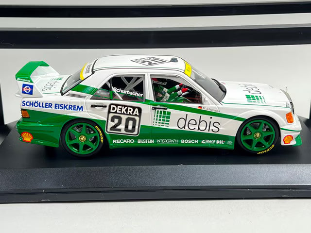1:18 MINICHAMPS 155913620 Mercedes-Benz 190E 2.5-16 Team Zack Speed DTM 1991 #20 M. Schumacher