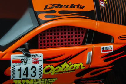 [ Pre-order ] M63851 MOTORHELIX 1:64 Nissan Fairlady Z (Z33) Option Stream Z #143 Daijiro Inada Orange