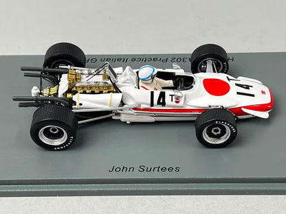 1:43 Spark S6228 Honda RA302 Practice Italian GP 1968 #14 J. Surtees