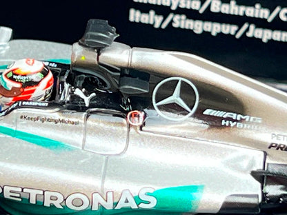 1:43 MINICHAMPS 436140044 Mercedes AMG Petronas F1 Team W05 L. Hamilton 2014 World Champion #44