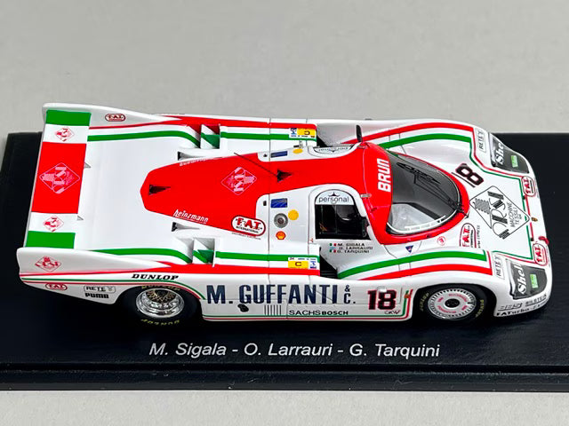 1:43 Spark S9867 Porsche 956 Le Mans 24H 1985 #18 M. Sigara / O. Larrauri / G. Tarquini