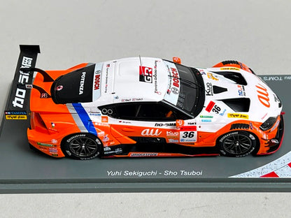 1:43 Spark 43SGT2021 au TOM'S GR Supra TGR Team Series Champion GT500 Class Super GT 2021 #36 Yuhi Sekiguchi / Sho Tsuboi