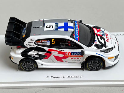 1:43 Spark S6878 Toyota GR Yaris Rally1 Hybrid Gazoo Racing WRT 4th Finland Rally 2024 #5