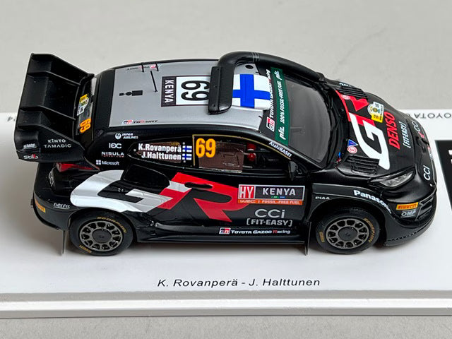1:43 Spark S6873 Toyota GR Yaris Rally1 Hybrid Gazoo Racing WRT Safari Rally Winner 2024 #69