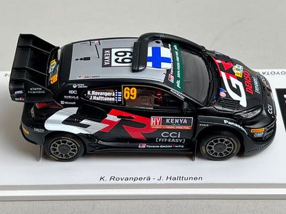 1:43 Spark S6873 Toyota GR Yaris Rally1 Hybrid Gazoo Racing WRT Safari Rally Winner 2024 #69