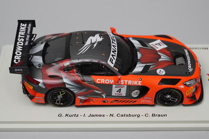 1:43 Spark SB804 Mercedes-AMG GT3 EVO CrowdStrike by Riley PRO-AM Class 24H SPA Winner 2024 #4