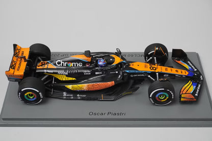 1:43 Spark S8944 McLaren MCL60 Abu Dhabi GP 6th 2023 #81 O. Piastri