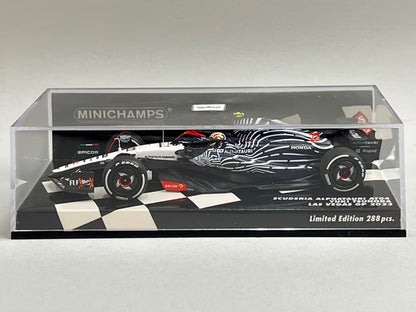 1:43 MINICHAMPS 417232222 Scuderia AlphaTauri AT04 Las Vegas GP 2023 #22 Yuki Tsunoda
