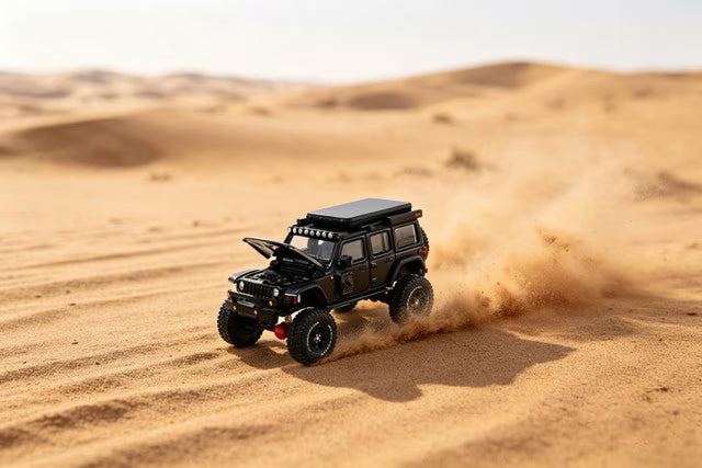 [ Pre-order ] KS-102-649 GCD Gaincorp Products 1:64 Jeep Wrangler Black (LHD)