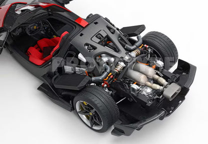 [ Pre-order ] HE180054HP BBR 1:18 Ferrari F80 Full-Open, Rosso, Supercar Wheels, Carbon/Silver, Polyfoam Packaging