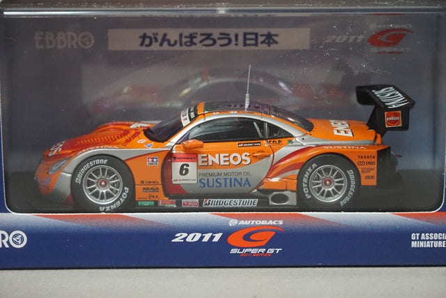 1:43 EBBRO 44550 ENEOS SUSTINA SC430 Super GT500 2011 #6