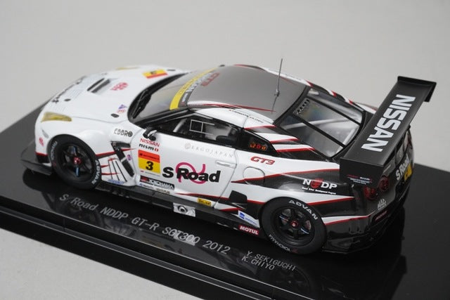 1:43 EBBRO 44746 S-Road NDDP GT-R Super GT300 2012 #3 Yuhi Sekiguchi Katsumasa Chiyo model car