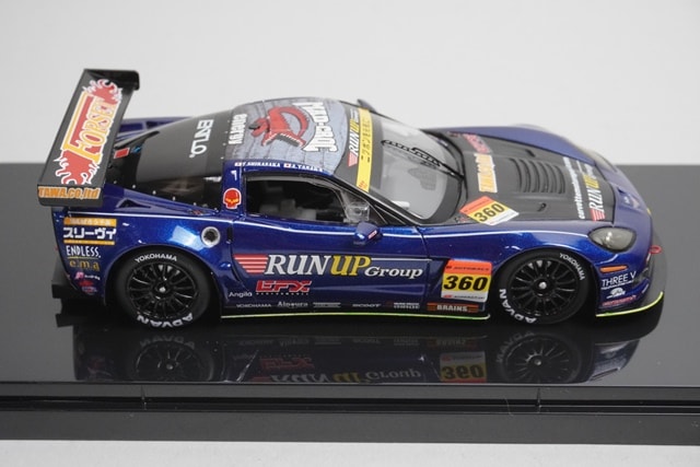1:43 EBBRO 44760 Chevrolet RUN UP Corvette SGT300 2012 #360 Atsushi Tanaka model car
