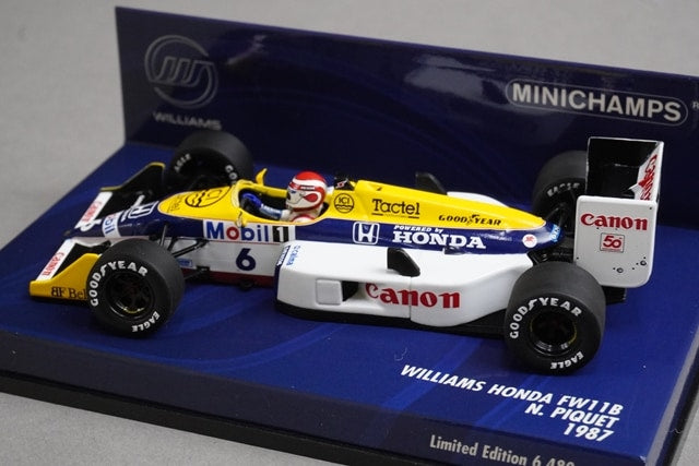 1:43 MINICHAMPS 400870006 Williams Honda FW11B N.Piquet 1987 #6