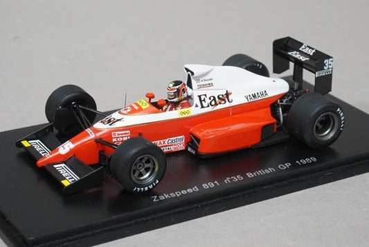 1:43 SPARK RG004 Zakspeed 891 UKGP 1989 #35 Aguri Suzuki East Racing Gear