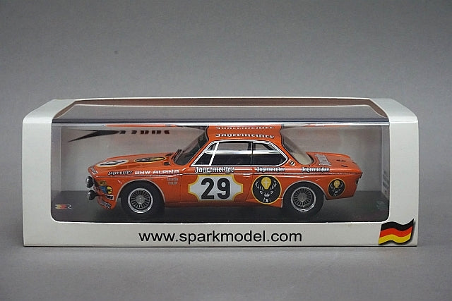 1:43 SPARK SG004 BMW 3.0 CSL 24h Nurburgring Winner 1973 #29 Jagermeister